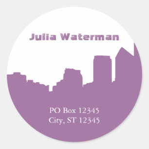 Skyline Address Label Sticker