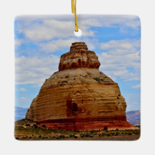 Skyline and Stone Ceramic Ornament