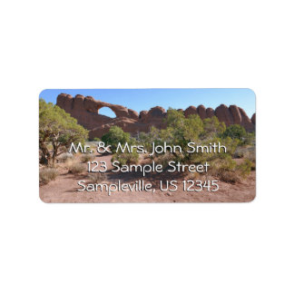 Skyline Arch at Arches National Park Label