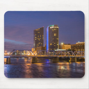 Skyline At Dusk, On The Grand River Mouse Mat