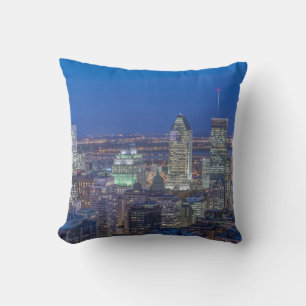 Skyline at twilight 2 cushion
