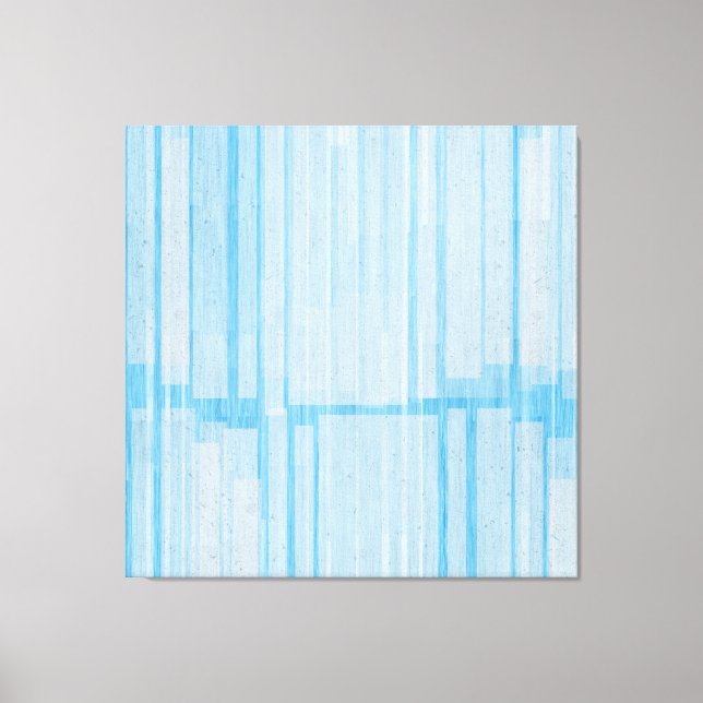 Skyline Blue Abstract – Modern Minimalist Canvas  (Front)