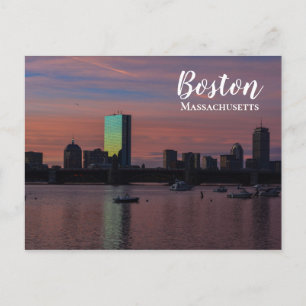 Skyline Boston Massachusetts Postcard