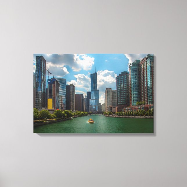 Skyline Chicago Canvas Print (Front)