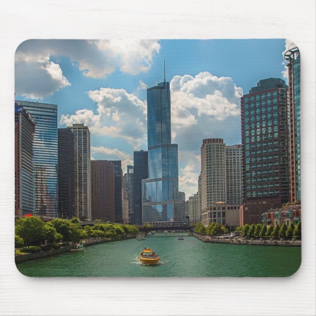 Skyline Chicago Mouse Mat (Front)