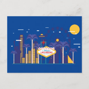 Skyline City Landscape   Las Vegas, Nevada Postcard