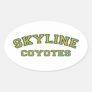 Skyline Coyotes Oval Sticker