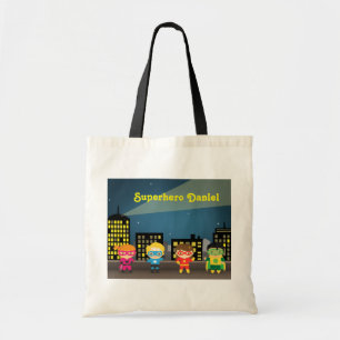Skyline Cute Superhero For Kids Tote Bag