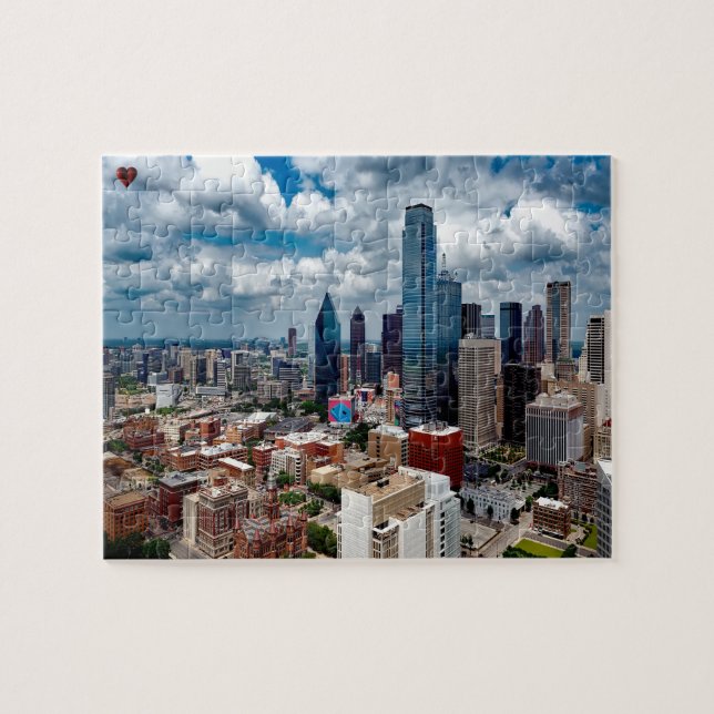 Skyline Dallas Texas Jigsaw Puzzle (Horizontal)