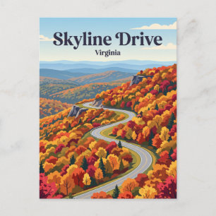 Skyline Drive, Shenandoah National Park USA Postcard