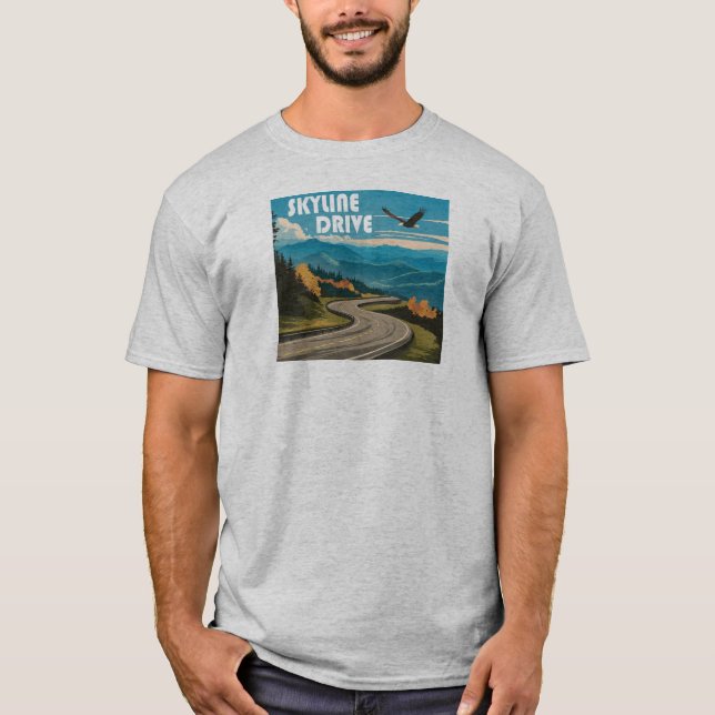 Skyline Drive Virginia Eagle T-Shirt (Front)