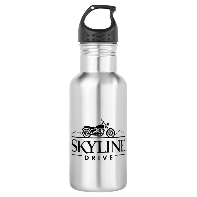 Skyline Drive Virginia Motorcycle 532 Ml Water Bottle (Front)