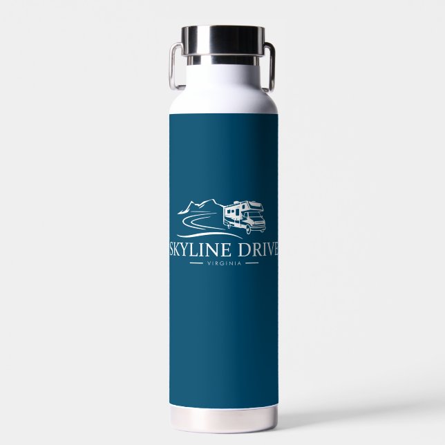 Skyline Drive Virginia Recreational Vehicle Water Bottle (Front)
