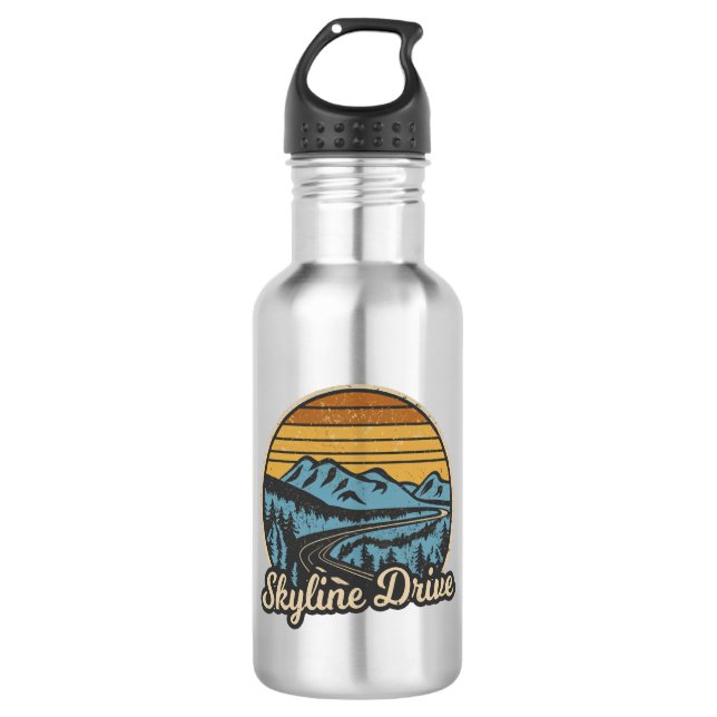 Skyline Drive Virginia Retro 532 Ml Water Bottle (Front)