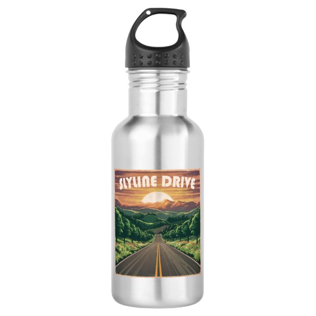 Skyline Drive Virginia Sunset 532 Ml Water Bottle (Front)