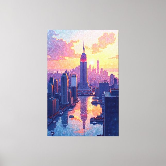 Skyline Glow Canvas Print (Front)