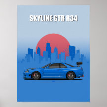 Skyline GT-R R34 Poster – JDM Icon