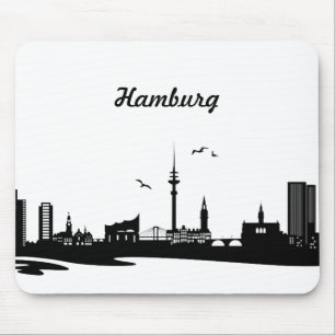 Skyline Hamburg Mouse Mat