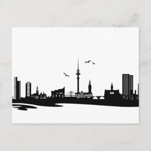 Skyline Hamburg Postcard