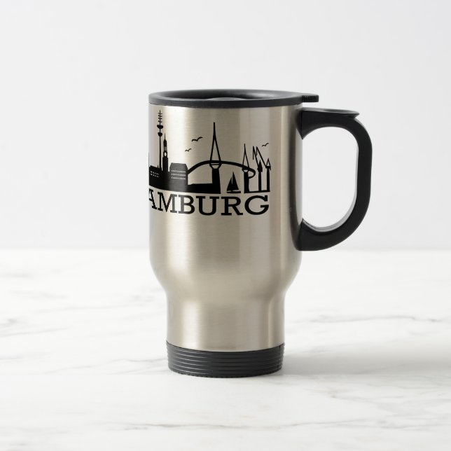 Skyline Hamburg Travel Mug (Right)