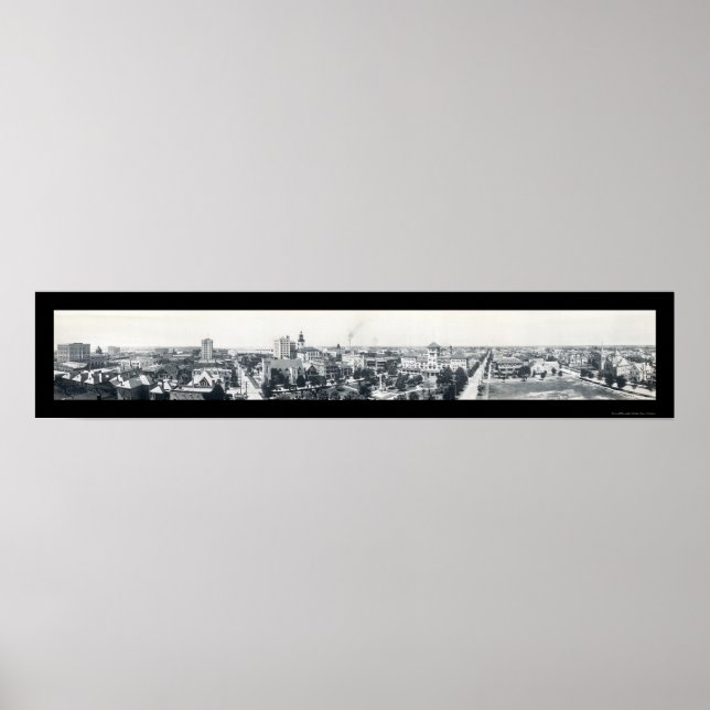 Skyline Jacksonville FL Photo 1910 Poster (Front)