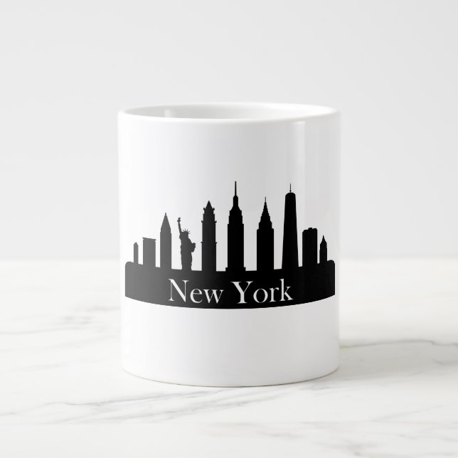 Skyline New York Large Coffee Mug (Front)