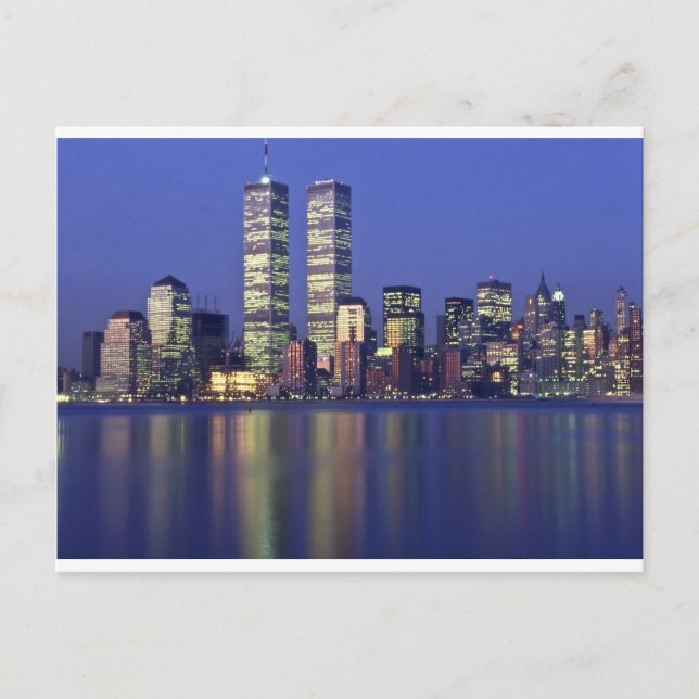 Skyline New York with World Trade Centre Postcard (Front)