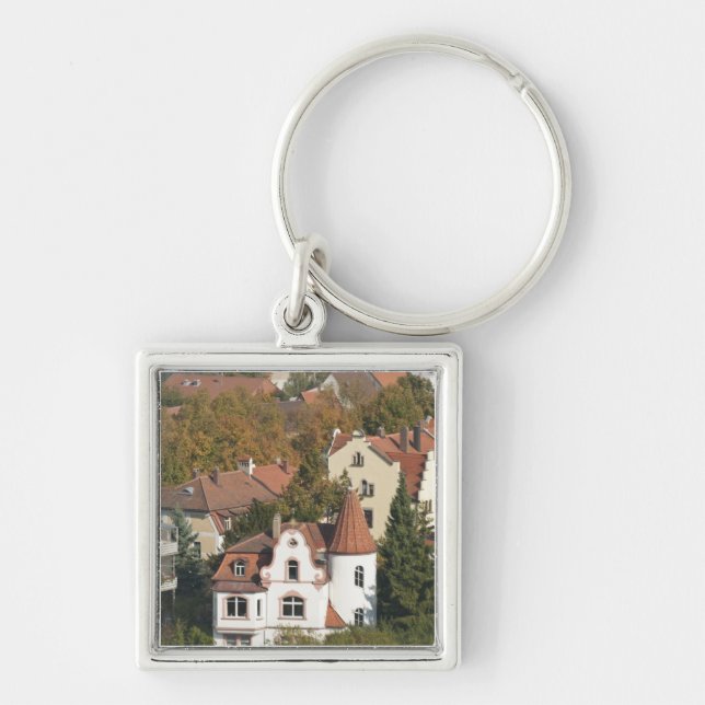 Skyline of Bamberg, Germany Key Ring (Front)