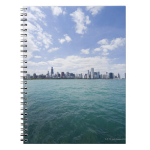 Skyline of Chicago from Lake Michigan, Illinois, Notebook