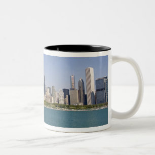 Skyline of Chicago, Illinois, USA. Two-Tone Coffee Mug