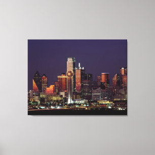Skyline of Dallas, Texas Canvas Print
