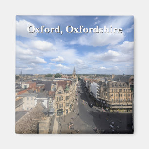 Skyline of Historic Oxford in Oxfordshire, UK Magnet