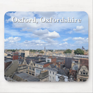 Skyline of Historic Oxford in Oxfordshire, UK Mouse Mat