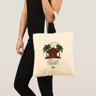 Skyline Of Miami, Florida "customisable name" Tote Bag