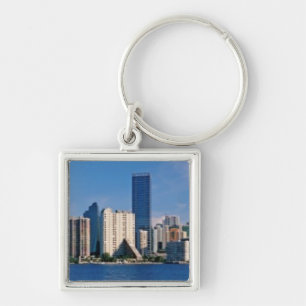 Skyline of Miami, Florida Key Ring
