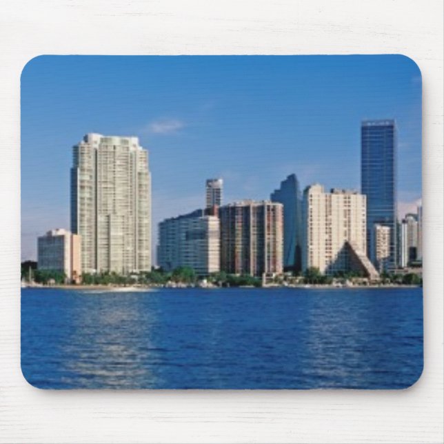 Skyline of Miami, Florida Mouse Mat (Front)
