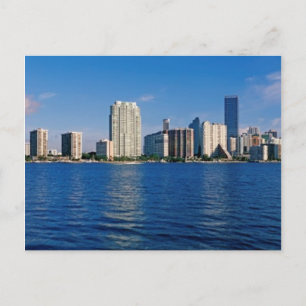 Skyline of Miami, Florida Postcard