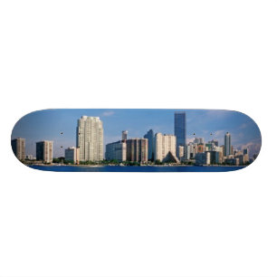Skyline of Miami, Florida Skateboard