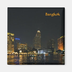 Skyline of night Bangkok Magnet