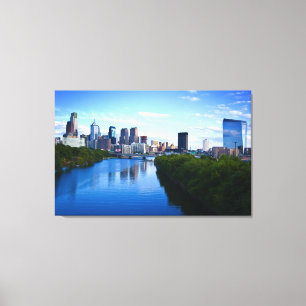 Skyline of Philadelphia canvas print