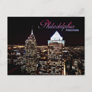 Skyline of Philadelphia, Pennsylvania Postcard