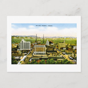 Skyline of Phoenix, Arizona Retro Americana Postcard