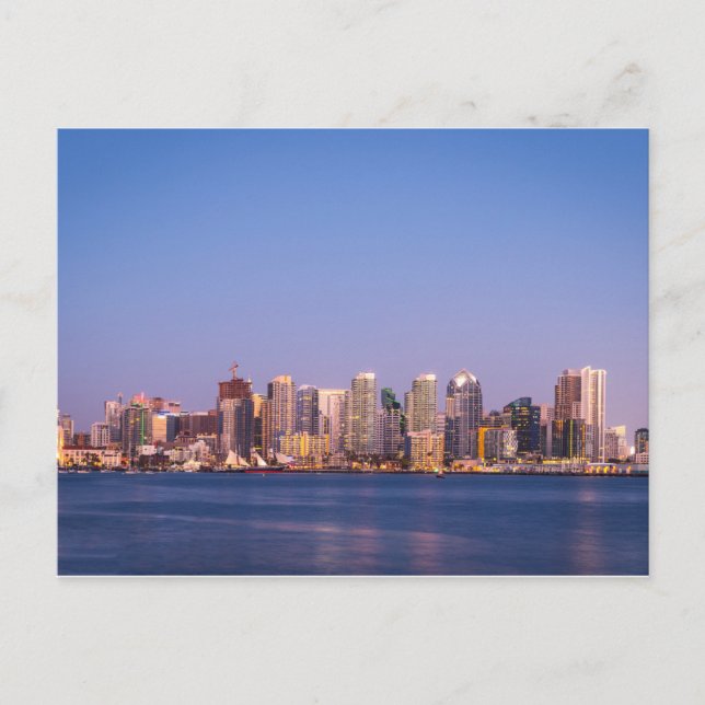 Skyline of San Diego Postcard (Front)