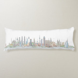 Skyline of the World Body Cushion