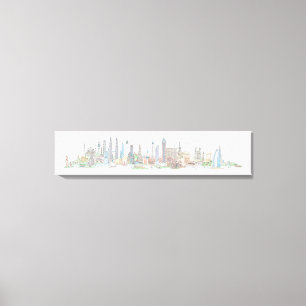 Skyline of the World Canvas Print