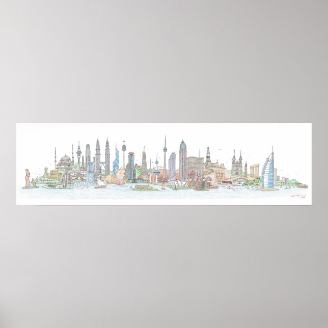 Skyline of the World Poster (Front)