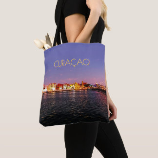 Skyline of Willemstad at Night (customisable) Tote Bag