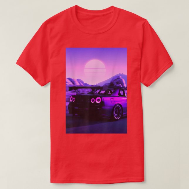 Skyline R34 JDM 1041 T-Shirt (Design Front)