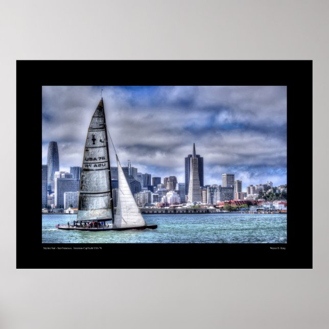 Skyline Sail - San Francisco Poster (Front)