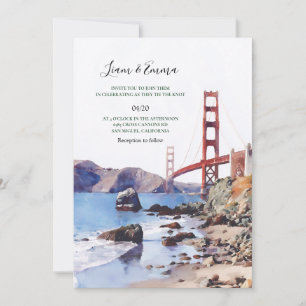 Skyline Scenic San Francisco Wedding Invitation